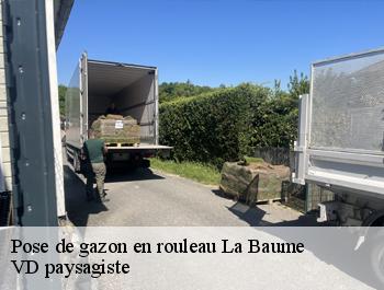 Pose de gazon en rouleau la-baume-74430 VD paysagiste