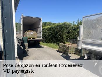 Pose de gazon en rouleau  excenevex-74140 VD paysagiste