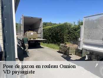Pose de gazon en rouleau  onnion-74490 VD paysagiste