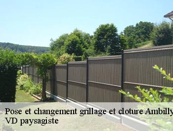 Pose et changement grillage et cloture  ambilly-74100 VD paysagiste