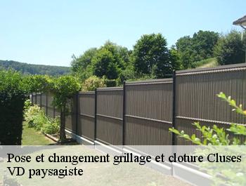 Pose et changement grillage et cloture  cluses-74300 VD paysagiste