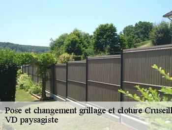 Pose et changement grillage et cloture  cruseilles-74350 VD paysagiste