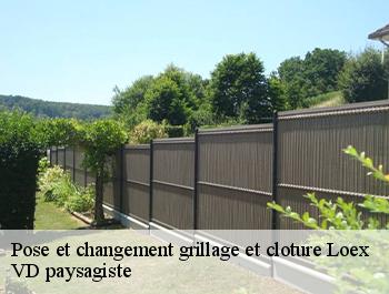 Pose et changement grillage et cloture  loex-74380 VD paysagiste