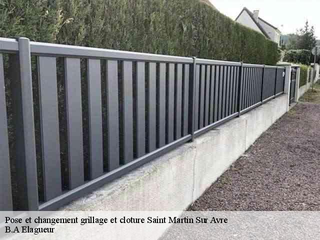 Pose et changement grillage et cloture saint-martin-sur-avre-74700 B.A Elagueur