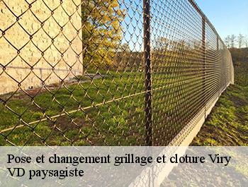 Pose et changement grillage et cloture 74580
