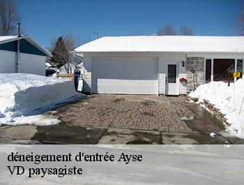 déneigement d'entrée ayse-74130 VD paysagiste